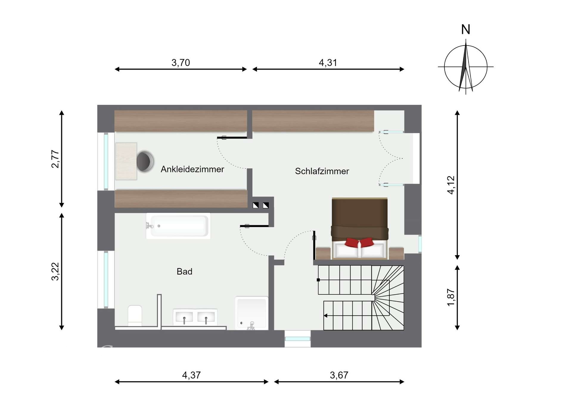 Grundriss Obergeschoss